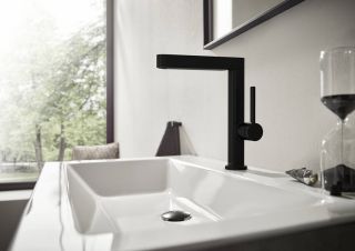 Смеситель Hansgrohe Finoris 76060670 для раковины с донным клапаном Push-Open